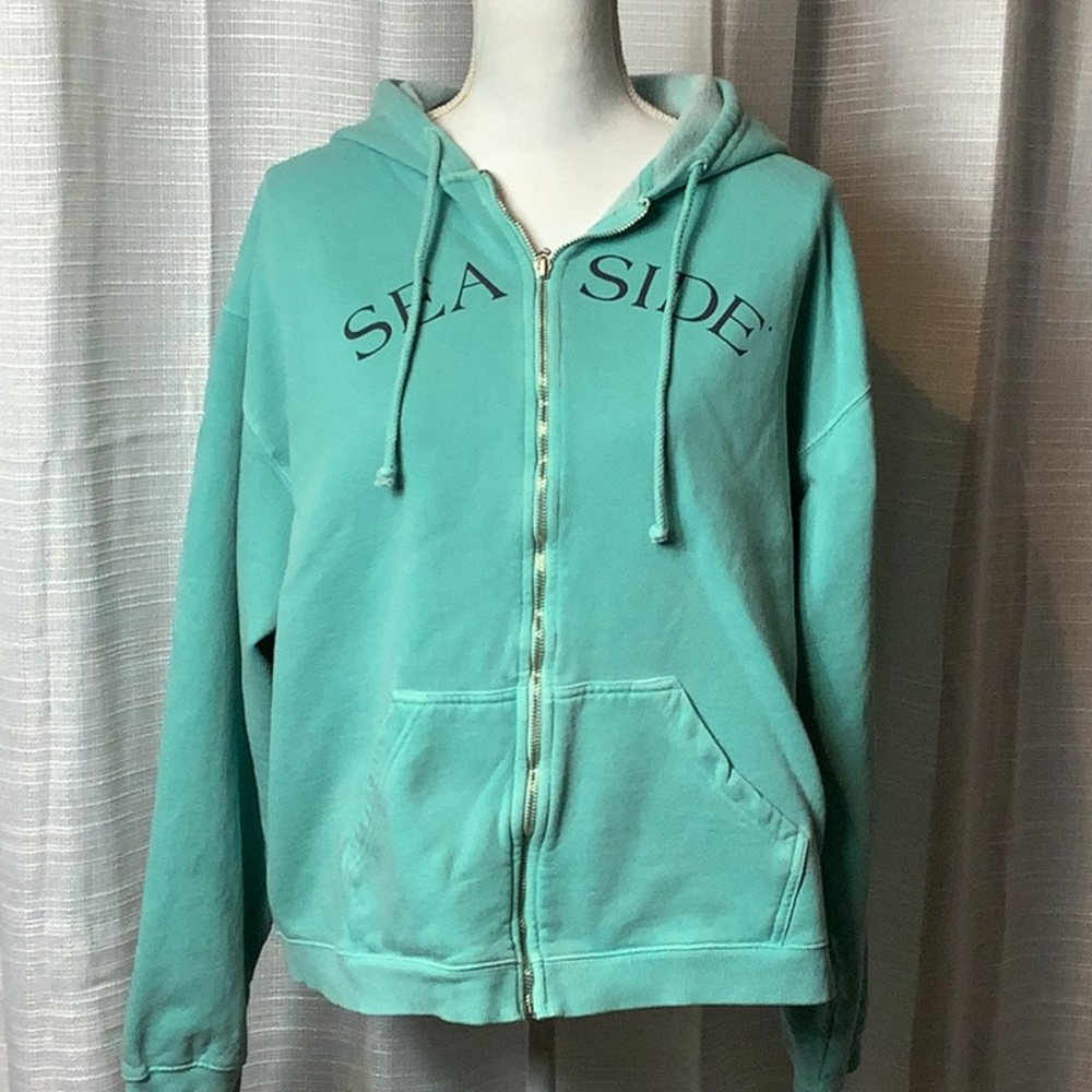 Seaside Zip Up Hoodie Sweatshirt Sz XL